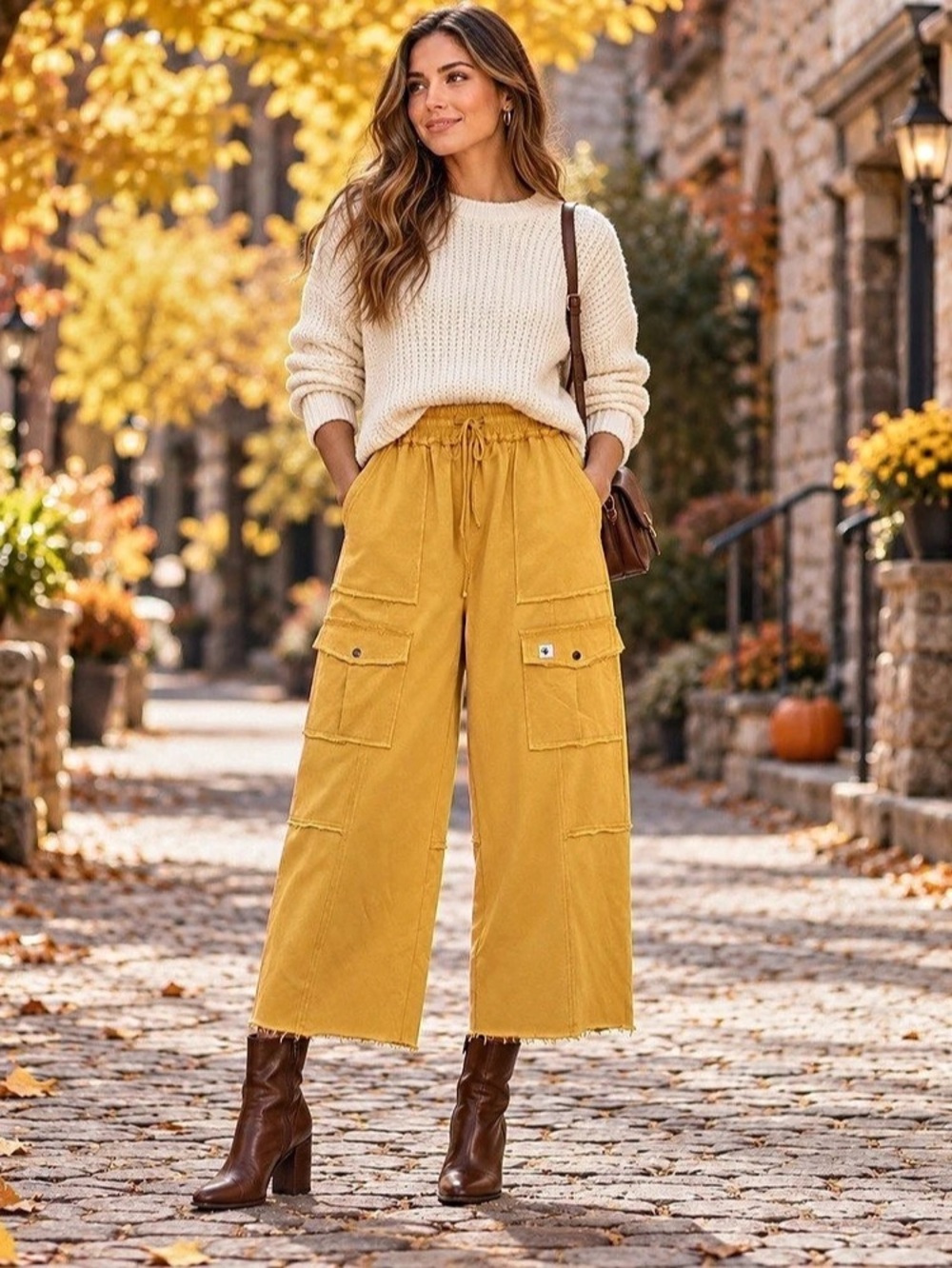 Jaded Gypsy Boho Cottagecore Pants S/M Wide Leg Fall Layering Statement Pants